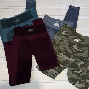 Bundle of 4 Victoria Secret Leggings XS LIKE NEW!